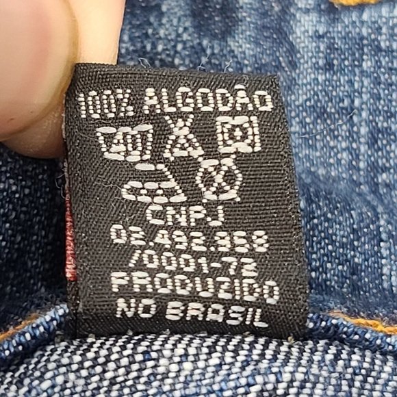 VIA DUTTUS 11.5" Brazilian Denim Blue Jean Skirt Womens Size 0 NWT - Picture 6 of 11